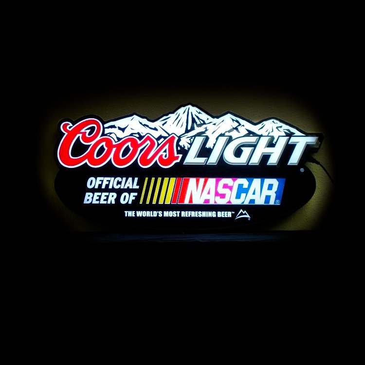 Coors Light Nascar Specialty Bar Sign